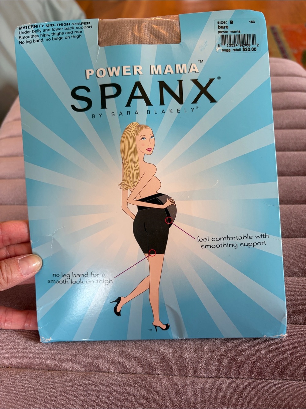 SPANX Power Mama Maternity Mid-Thigh Shaper - Bare